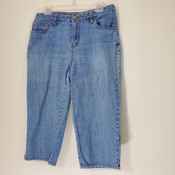 Bill Blast Blue Jean Capris size 10 P - Picture 1 of 8